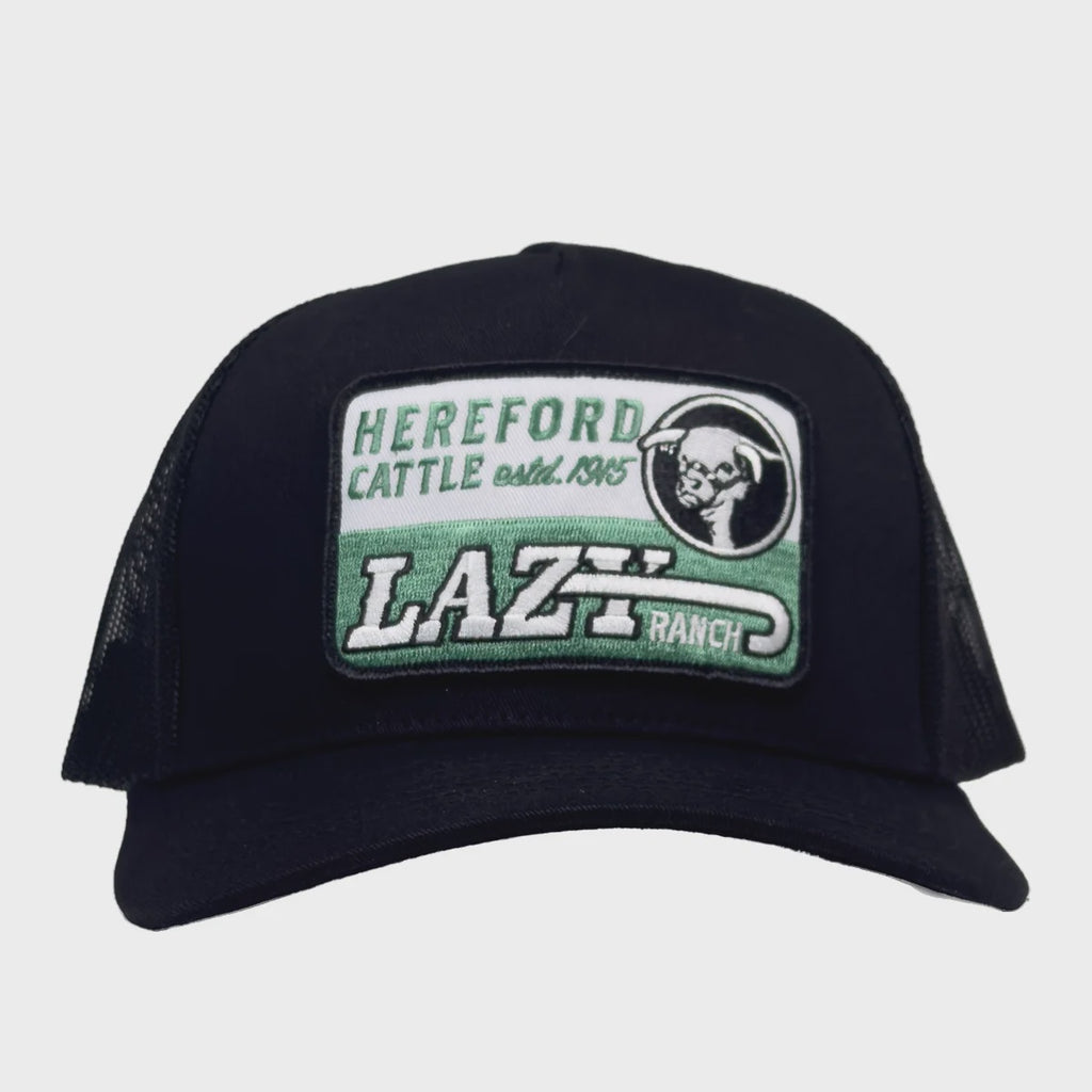Lazy J Black Shafter High Profile Curved Bill Trucker