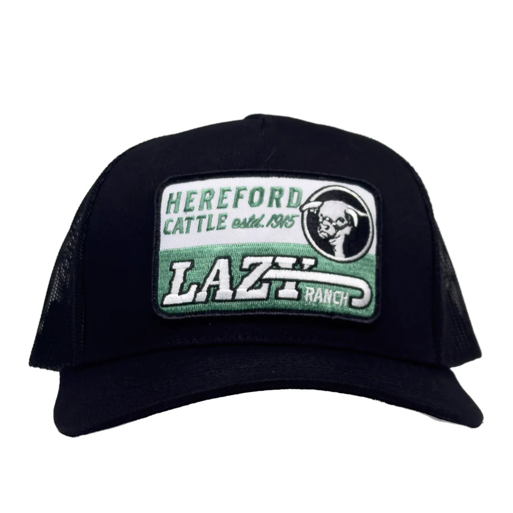 Lazy J Black Shafter High Profile Curved Bill Trucker