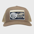 Lazy J Tan Dominate High Profile Curved Bill Trucker Hat