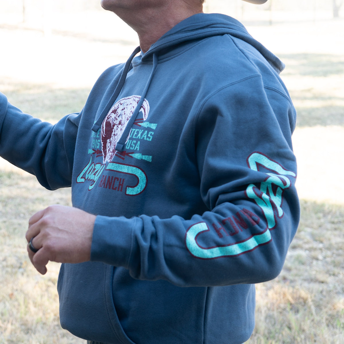Lazy J Ranch Maverick Pullover Hoodie  Blue