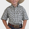BOYS CINCH GREY BUCKING HORSE