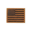 Nocona Mens Bifold Style Wallet Embossed Flag Brown