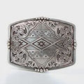 Nocona Mens Rectangle Aztec Floral Buckle