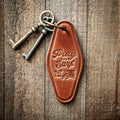 Pray For Surf Leather Keychain Motel Style