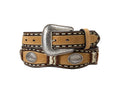 Nocona Western Belt Mens Rawhide Wraps Overlay