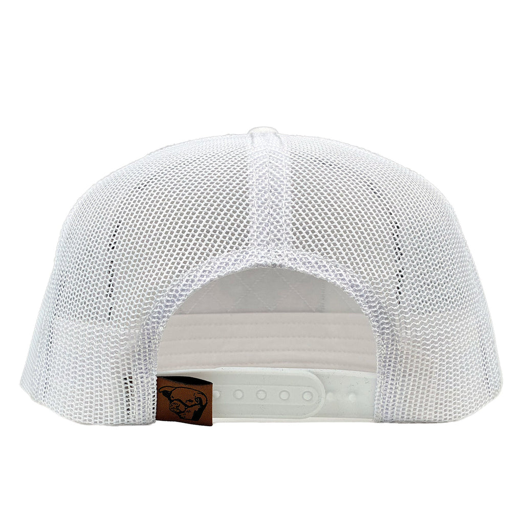 Lazy J White Red Rock Rope Trucker Hat