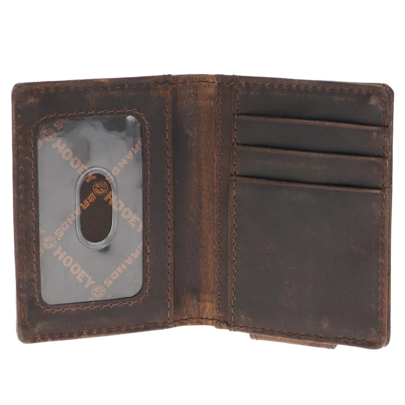Gambler Bifold Money Clip Tan Card Embossed