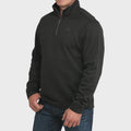 CINCH BLACK 1/4 ZIP DRESS SWEATSHIRT