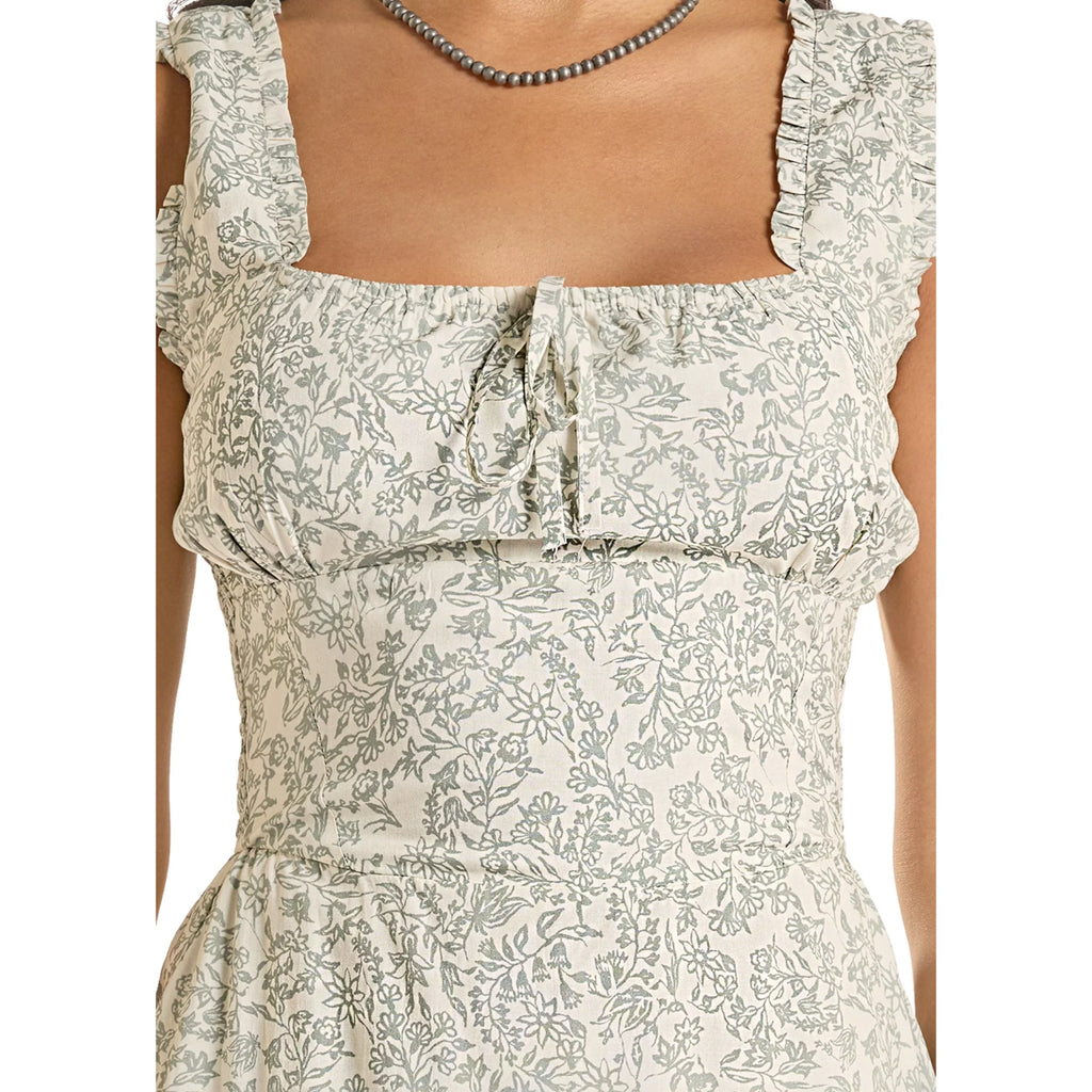 Microsuede Fringe Dress