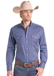 Nacy Banker Stipe Button Long Sleeve