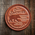 Tennessee Great Smokies Bear Leather Coaster
