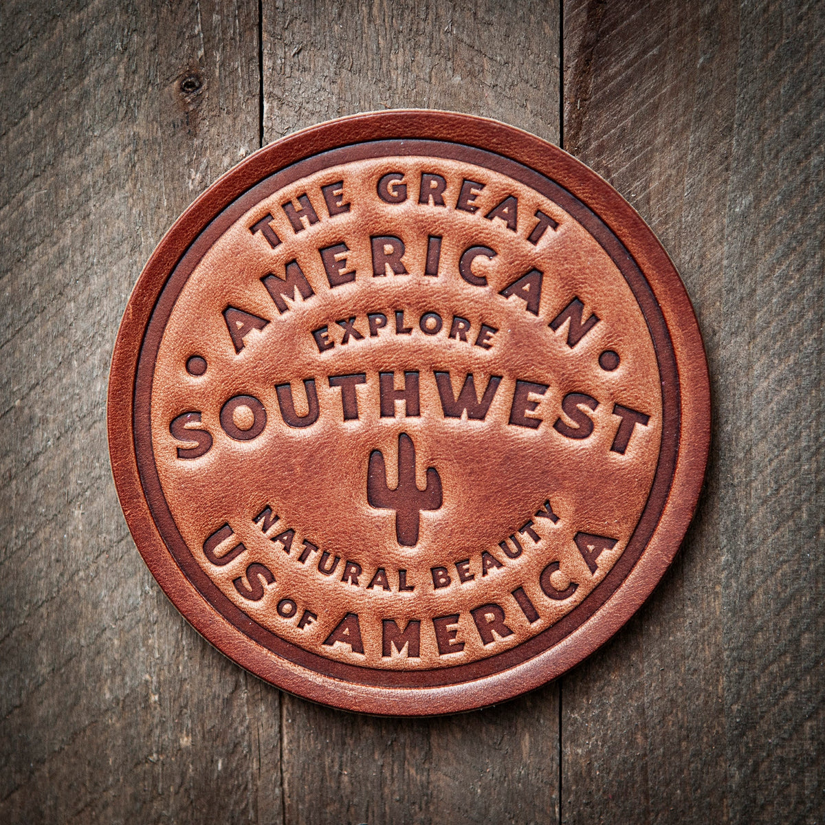 Southwest Leather Coaster