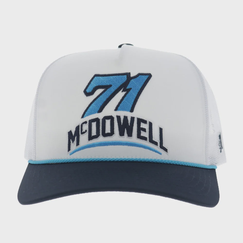 Spire Motorsports Hat White/Navy w/Teal Logo