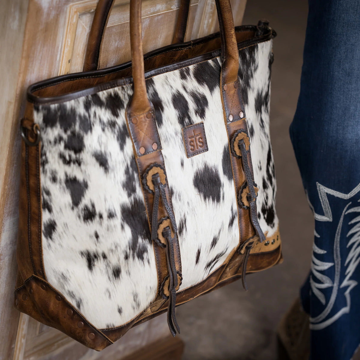 Guadalupe Cowhide All-In Tote