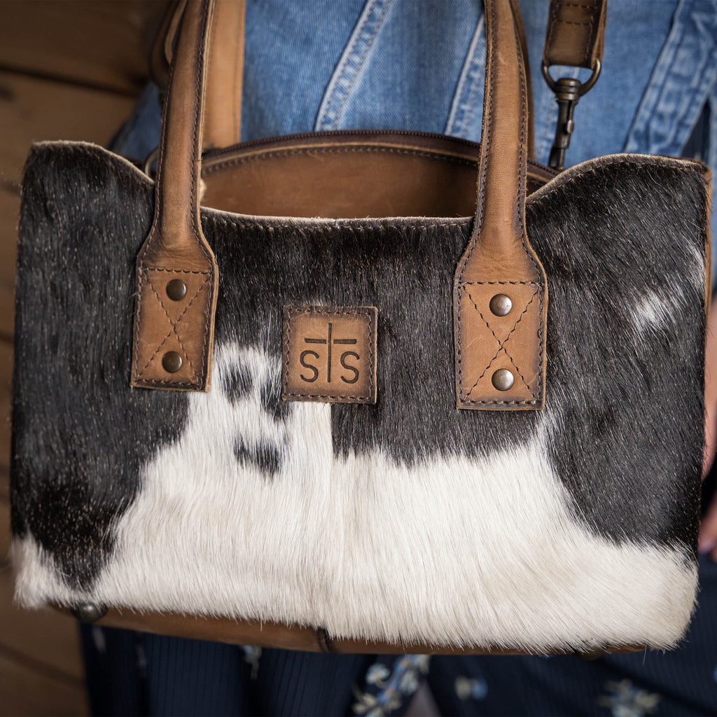 Cowhide Josie Satchel