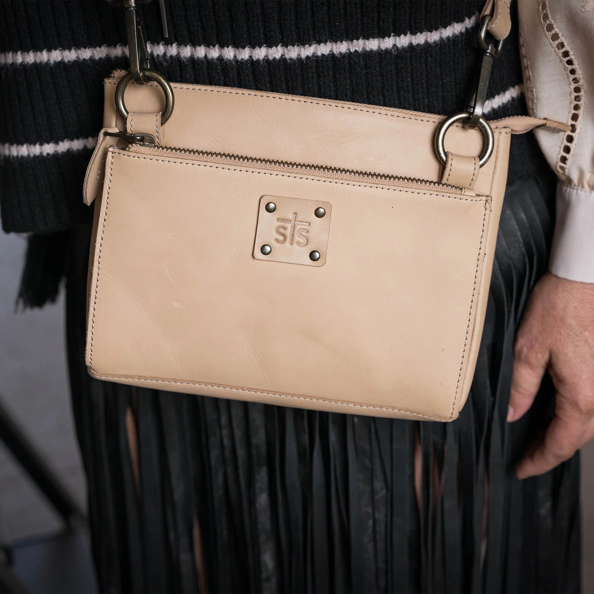 Basic Bliss Buckskin Lily Crossbody