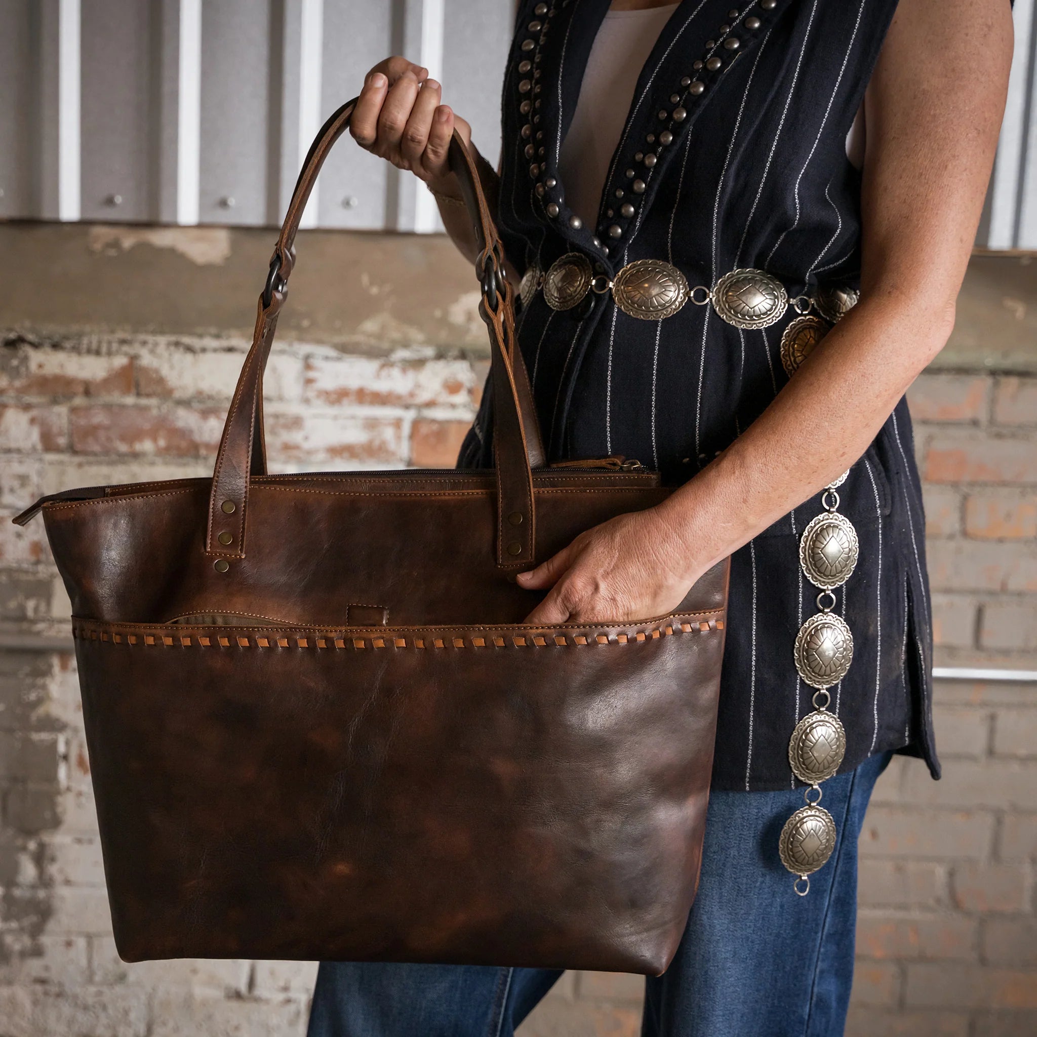 Bandera Chocolate Carry-All Tote