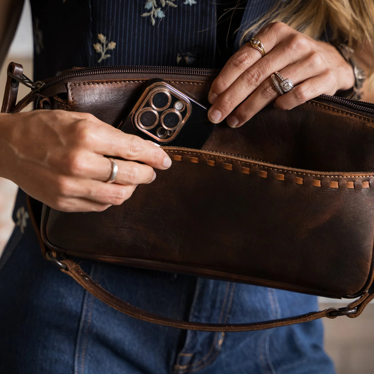 Bandera Chocolate Shoulder Bag