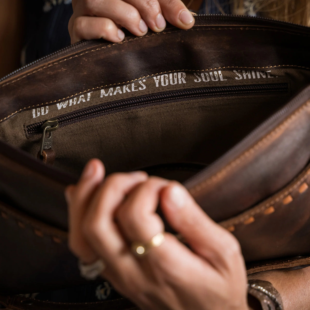 Bandera Chocolate Shoulder Bag