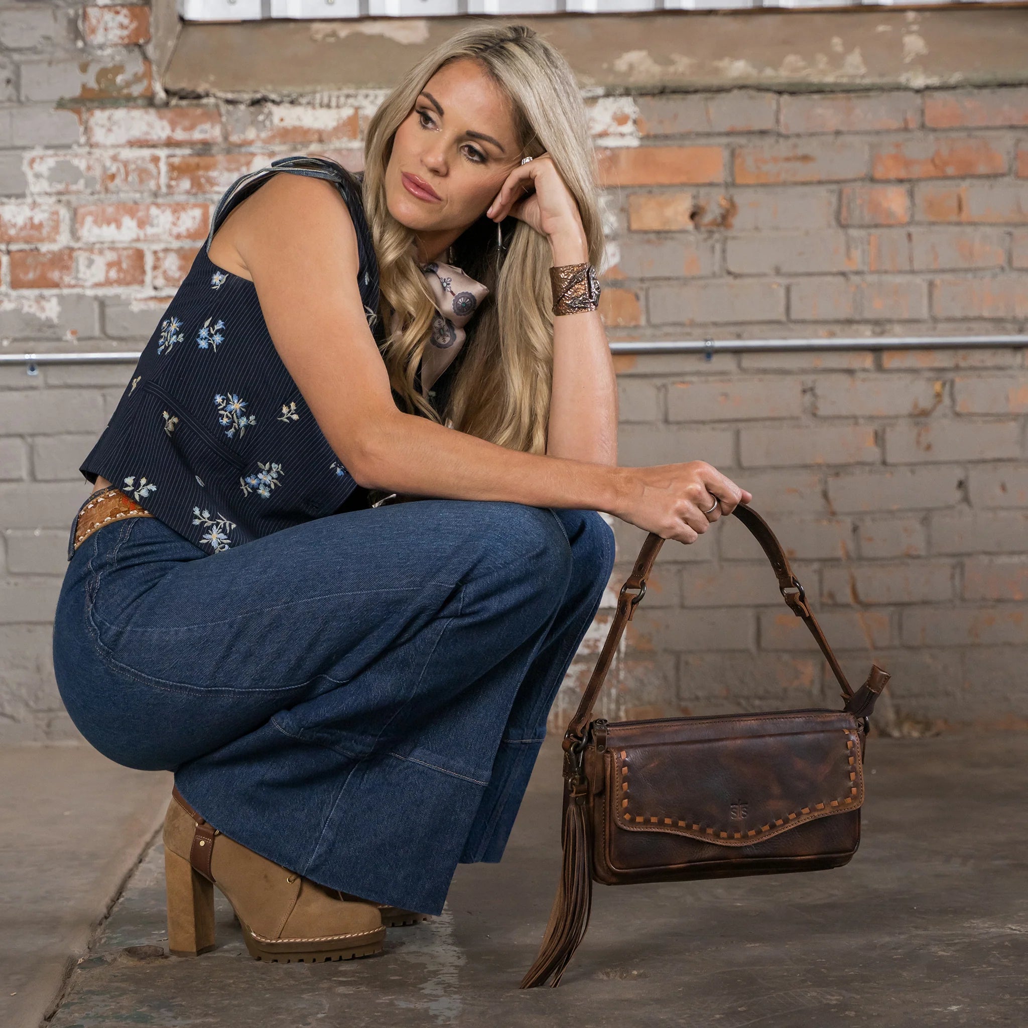 Bandera Chocolate Shoulder Bag