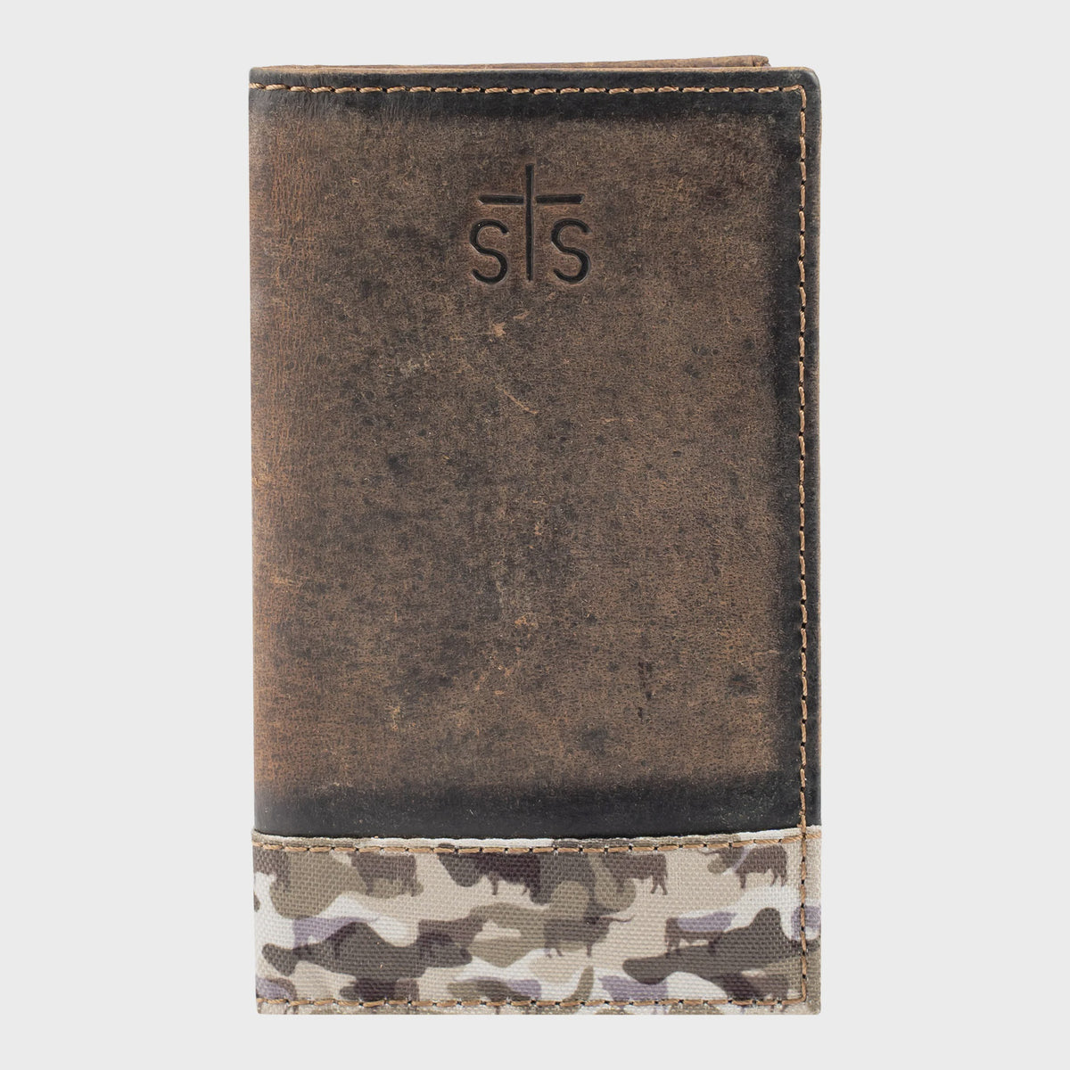 Bull Camo Long Bifold Wallet