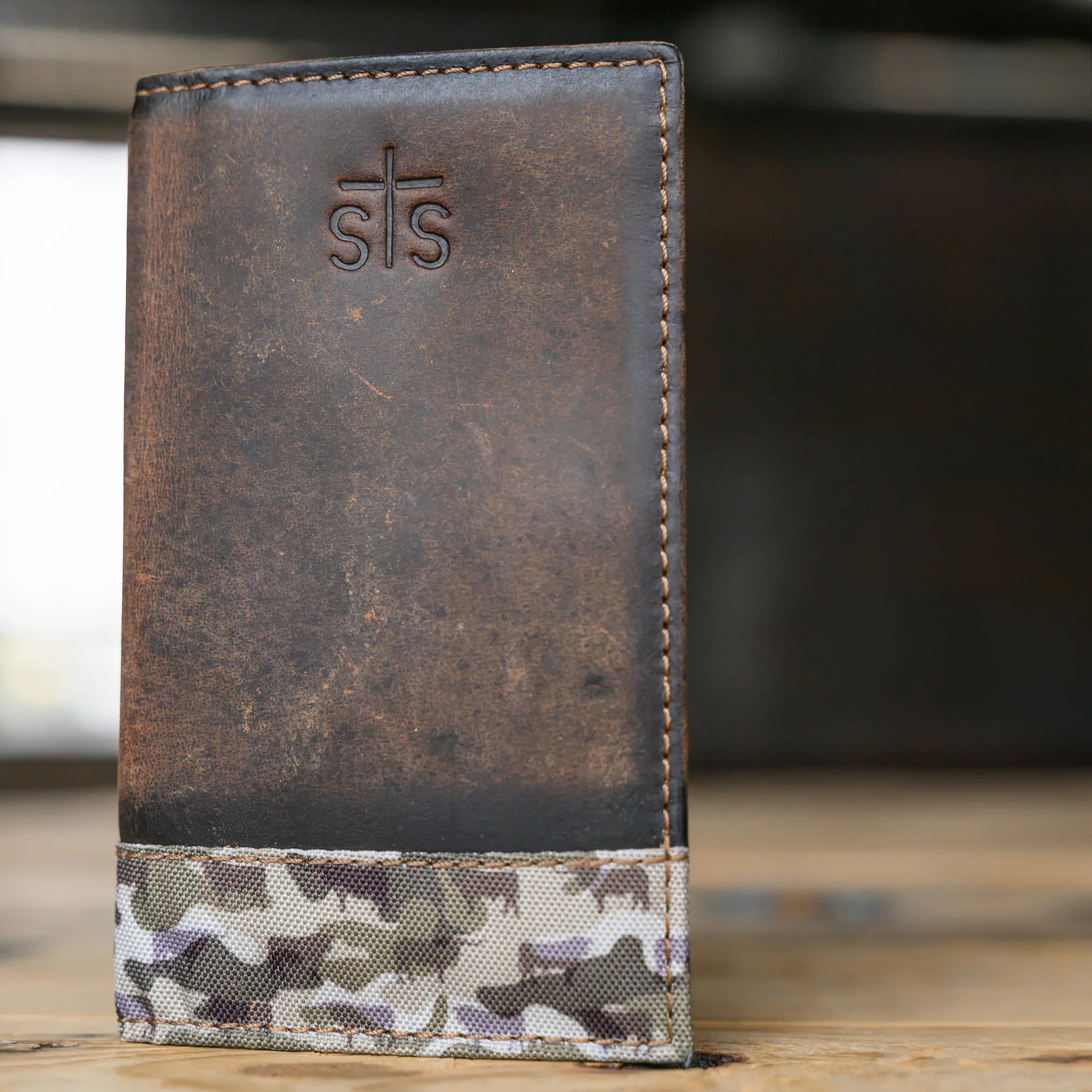 Bull Camo Long Bifold Wallet