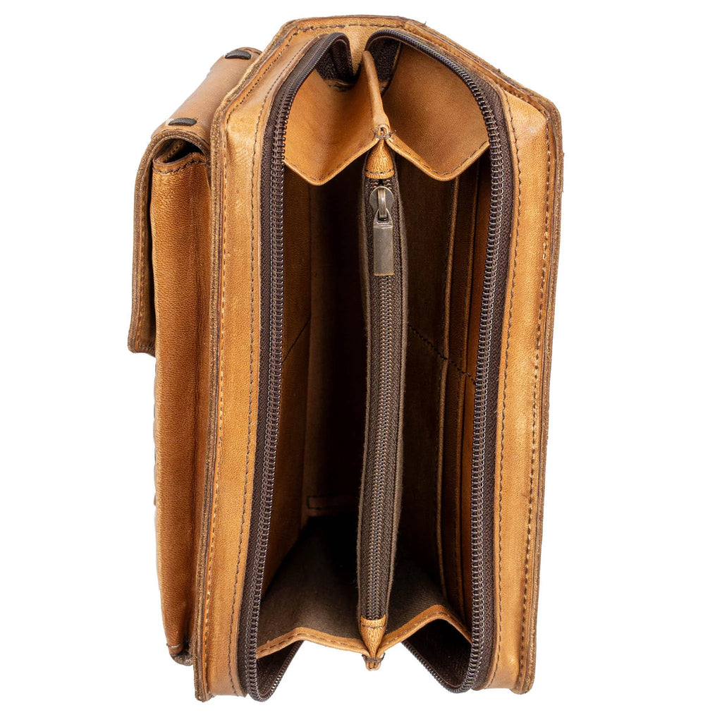 Bandera Tan Quickdraw Crossbody Wallet