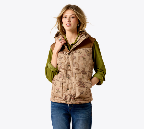 Womens Ariat Frontier Puffer Vest
