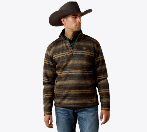 Mens Ariat Caldwell Serape 1/4 Zip Sweater