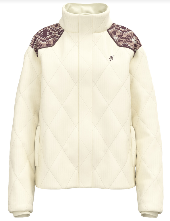 Daisy, Women's Cream Quilted Puffer
