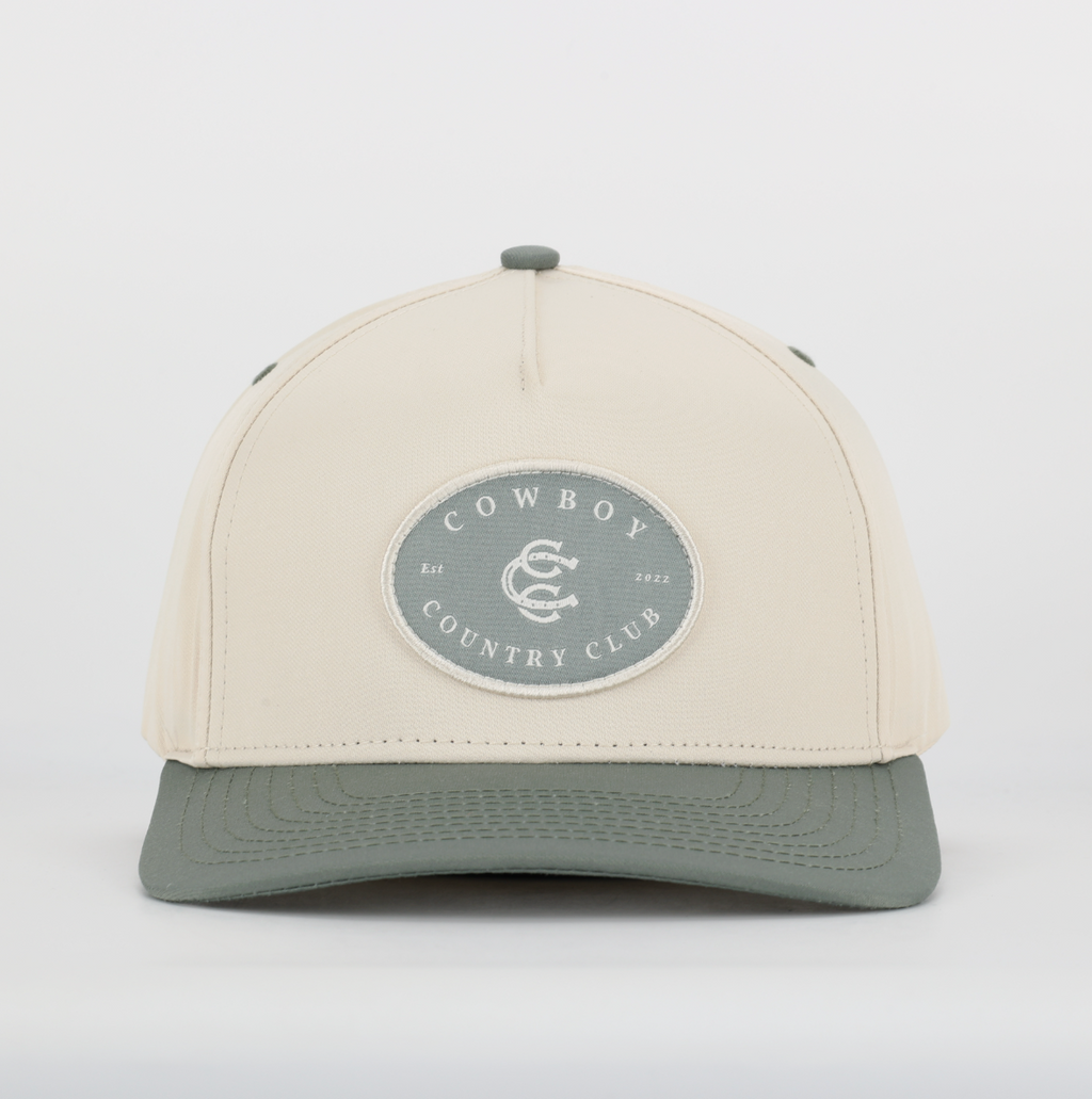 Two Tone Cotton Hat Green