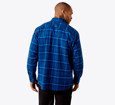 Mens Rebar Flannel DuraStretch Work Shirt