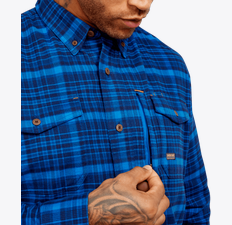 Mens Rebar Flannel DuraStretch Work Shirt