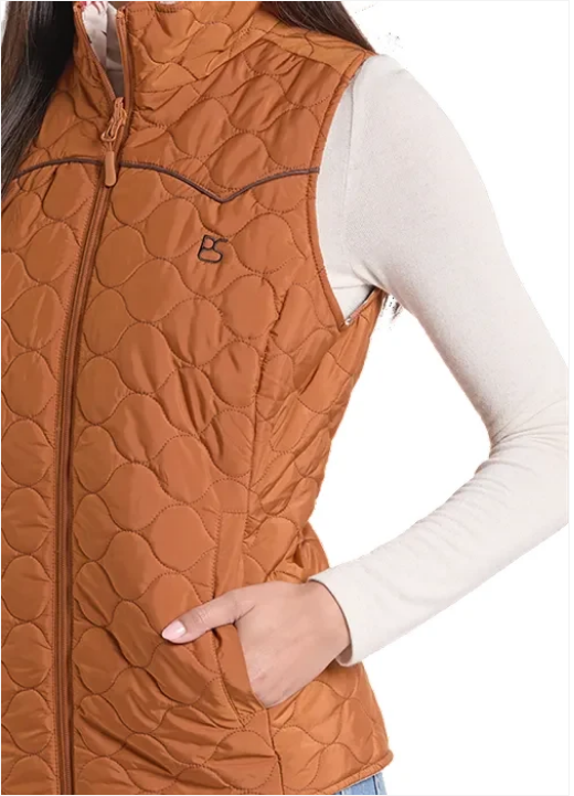Panhandle Slim Rust Aztec Print Reversible Vest