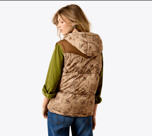 Womens Ariat Frontier Puffer Vest