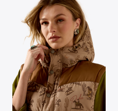 Womens Ariat Frontier Puffer Vest