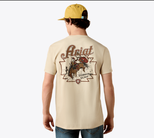 Mens Ariat Cowboy Claus T-Shirt