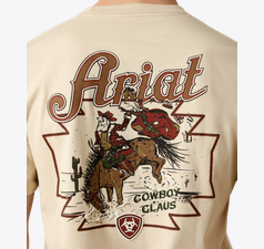Mens Ariat Cowboy Claus T-Shirt