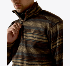 Mens Ariat Caldwell Serape 1/4 Zip Sweater