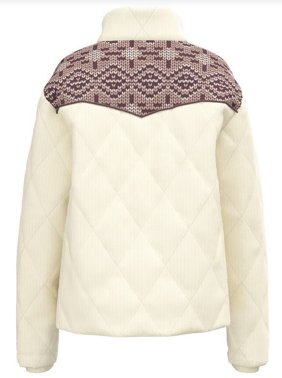 Daisy, Women's Cream Quilted Puffer
