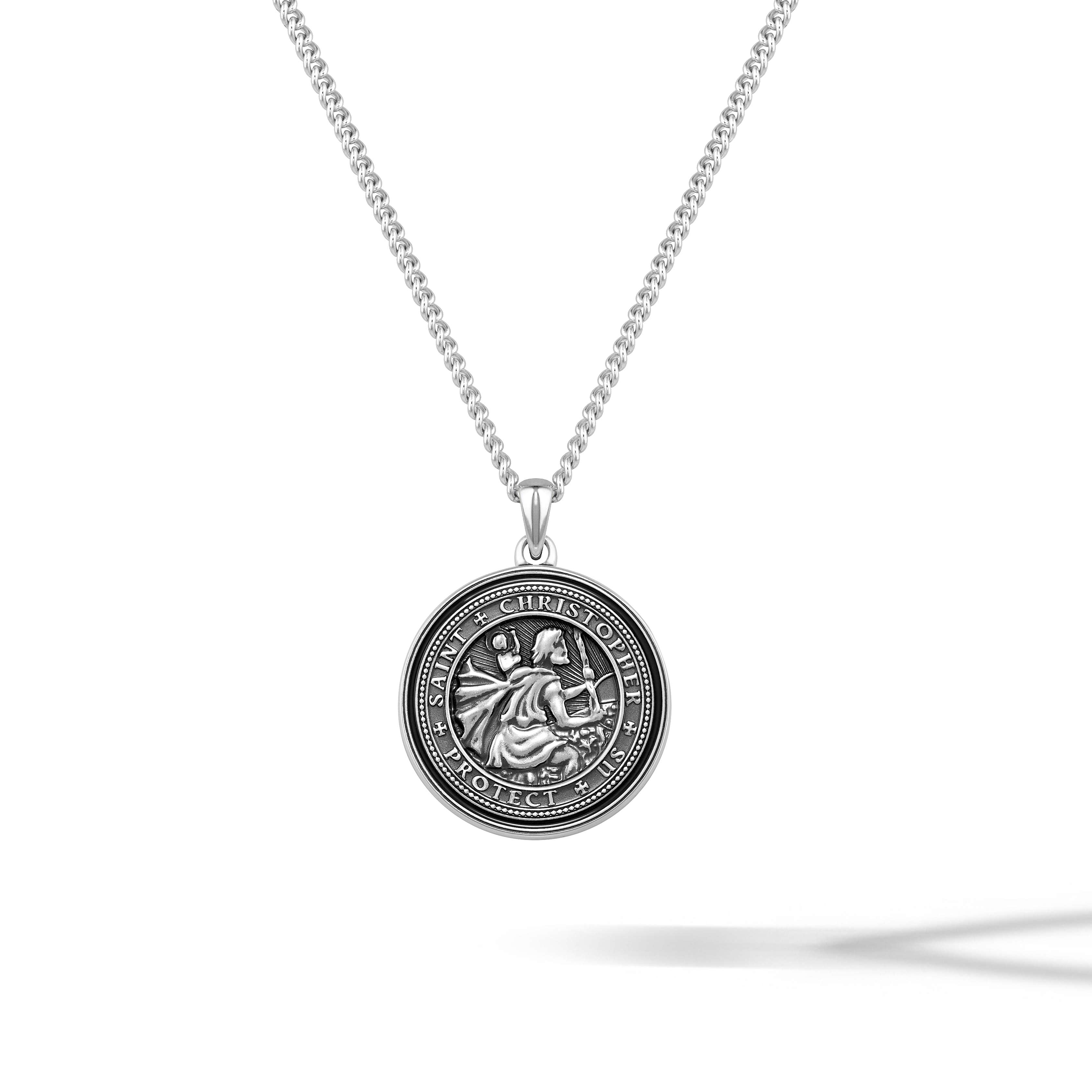 St. Christopher Pendant - Sterling Silver