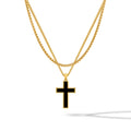 Stone Cross Pendant - Gold Set