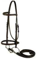 Gatsby Fancy Stitched Raised English Bridle