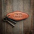 Twin Lakes Leather Keychain Motel Style