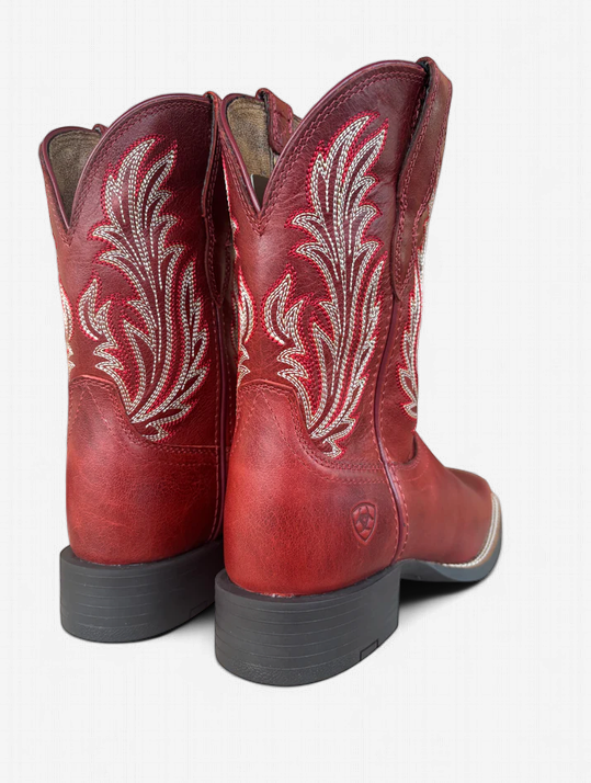 Ariat Women's Round Up Filly Flame Red