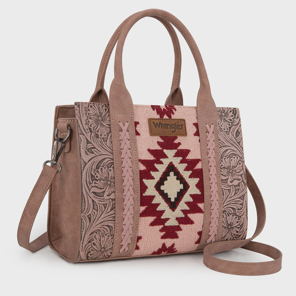 Print Concealed Carry Tote/Crossbody - Dark Pink