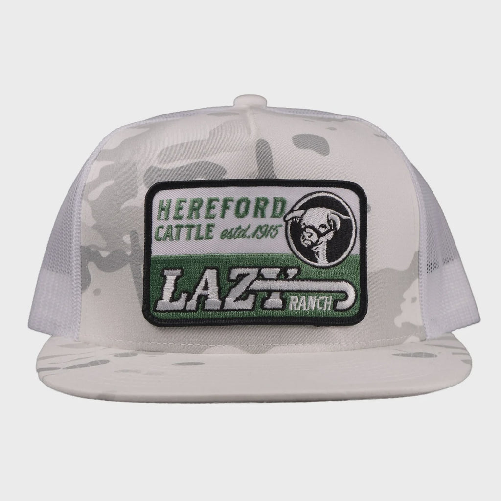 Lazy J Ranch White Camouflage  Classic Trucker Hat