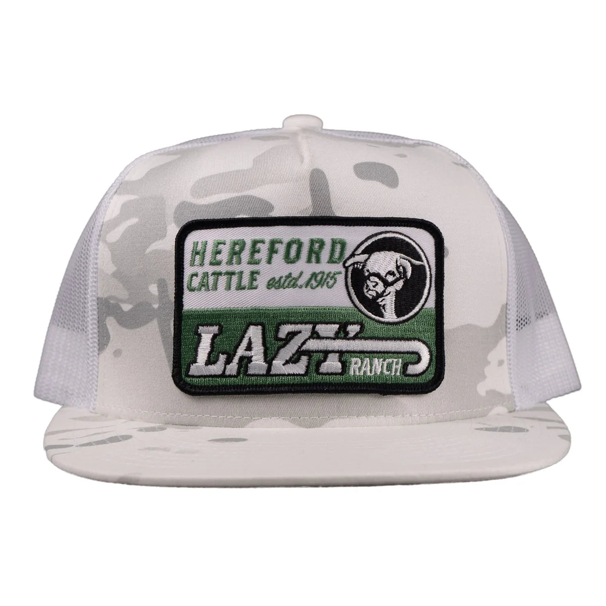Lazy J Ranch White Camouflage  Classic Trucker Hat