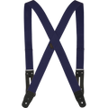 1-1/2" X-Back Work Button-On Suspender-Navy Blue