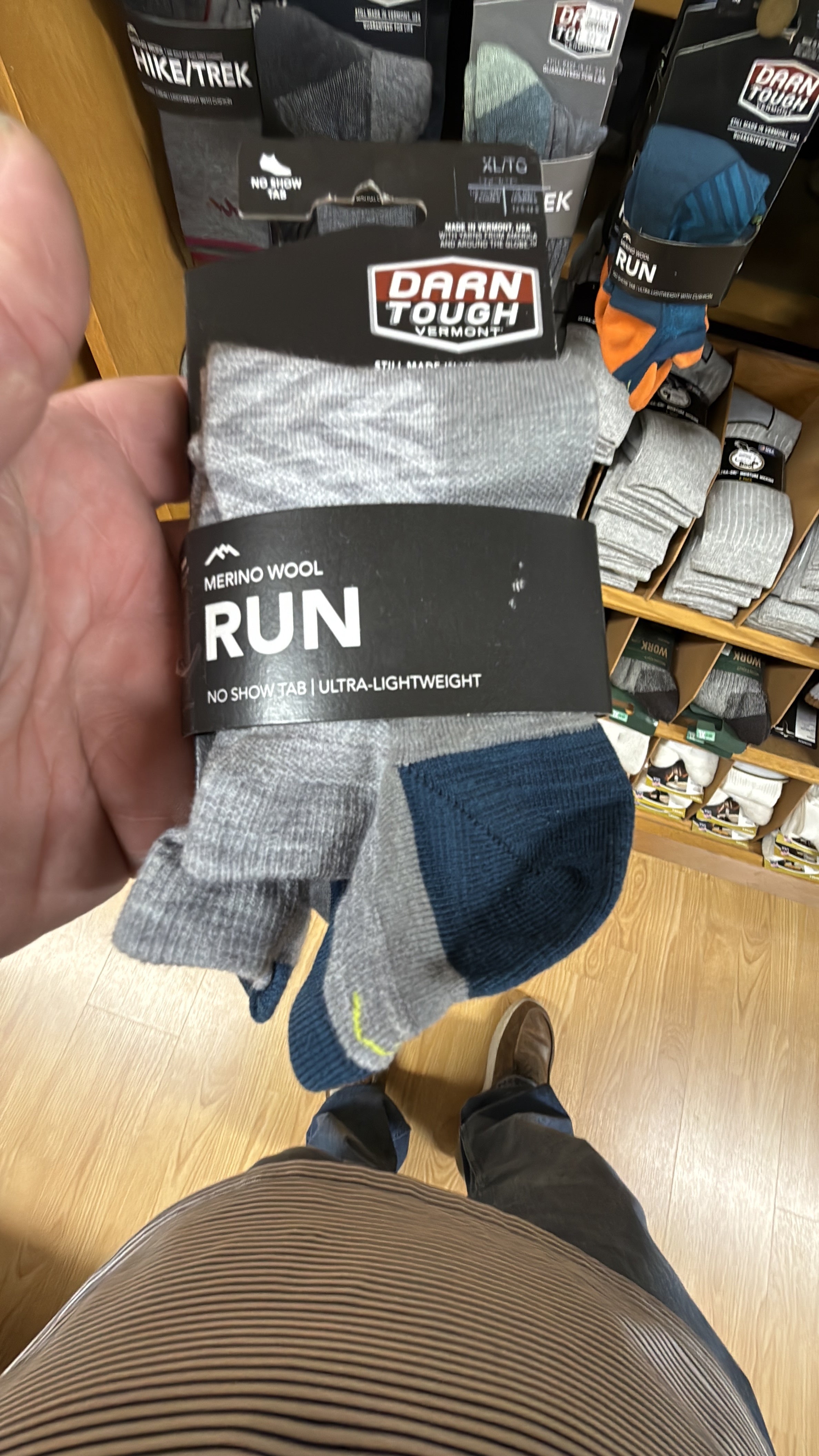 Darn tough grey